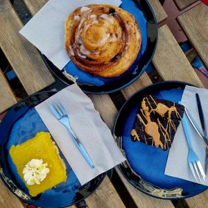 A fine selection of tasty cakes. at Lucifer Lives in Brussels