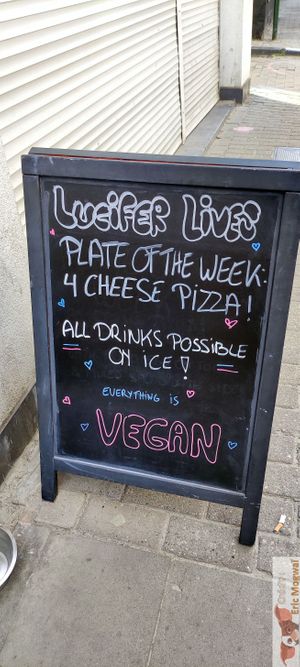Week menu at Lucifer Lives in Brussels