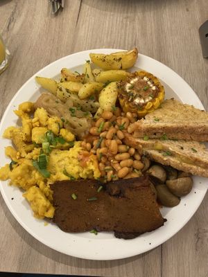 Vegan hangover breakfast  at Lucifer Lives in Brussels