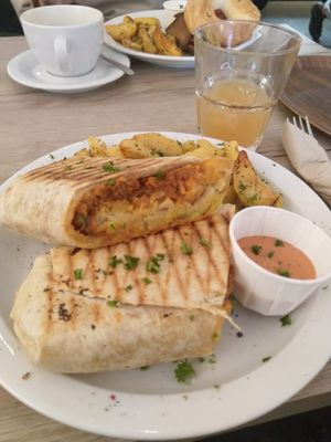 breakfast burrito at Lucifer Lives in Brussels