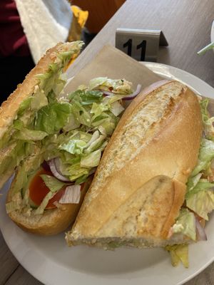 Sandwich with sashimi   at Lucifer Lives in Brussels