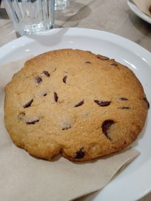 Chocolate chip cookie at Lucifer Lives in Brussels