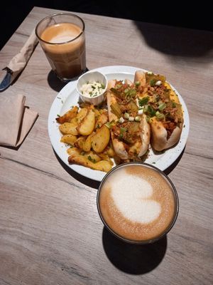 Brunch and lattes at Lucifer Lives in Brussels