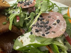 side salad  at Lucifer Lives in Brussels