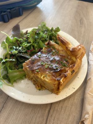 Quiche with baconn  at Lucifer Lives in Brussels