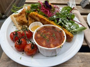 ‚Chicken' waffles   at Lucifer Lives in Brussels