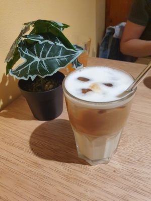 Iced coffee at Lucifer Lives in Brussels