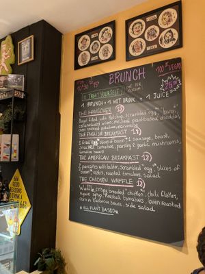 Brunch menu at Lucifer Lives in Brussels