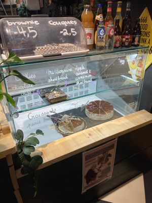 Counter with cakes at Lucifer Lives in Brussels