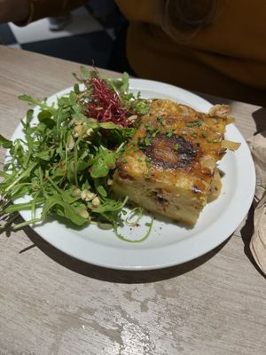 Quiche (even if it look more like a gratin)  at Lucifer Lives in Brussels