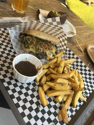 Vegan Philly cheesesteak  #Veganuary at Lucifer Lives in Brussels