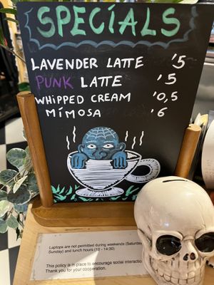 Menu  at Lucifer Lives in Brussels