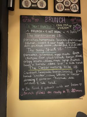 Brunch menu March 9th  at Lucifer Lives in Brussels