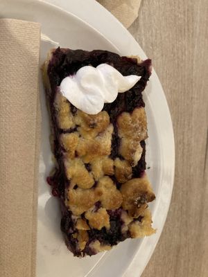 Blueberry crumble  at Lucifer Lives in Brussels