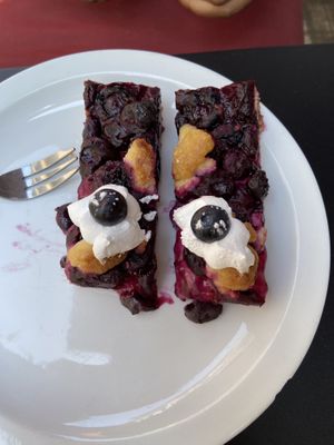 Blueberry bars  at Lucifer Lives in Brussels