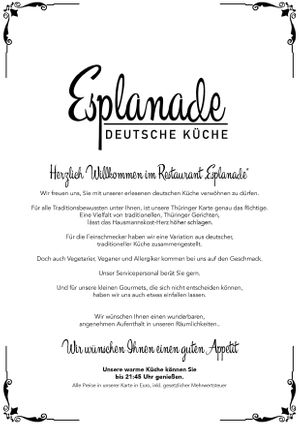 Speisekarte 1 at Heimat in Eisenach