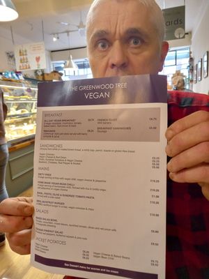 The menu at The Greenwood Tree in Lyndhurst