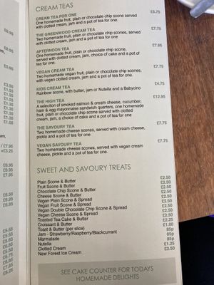 Vegan cakes  at The Greenwood Tree in Lyndhurst