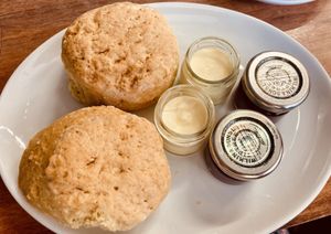 Vegan cream tea  at The Greenwood Tree in Lyndhurst