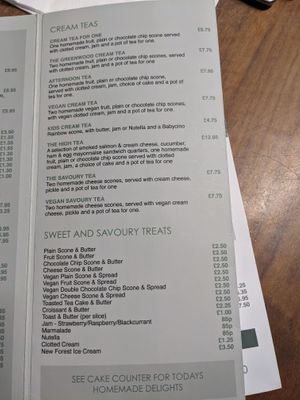 Vegan Options at The Greenwood Tree in Lyndhurst