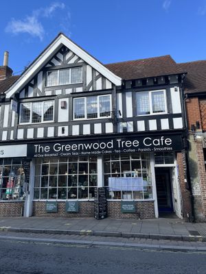 Exterior of The Greenwood Tree Cafe  at The Greenwood Tree in Lyndhurst