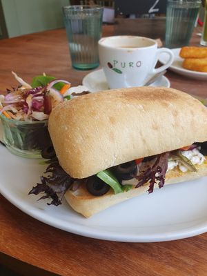 Feta ciabatta at The Greenwood Tree in Lyndhurst