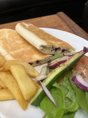Cheese and onion panini   at The Greenwood Tree in Lyndhurst