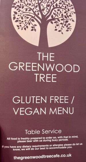 Available at the tables  at The Greenwood Tree in Lyndhurst