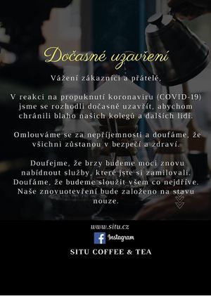 Close  at SĪTÚ Coffee & Tea in Prague