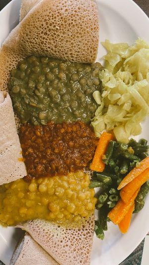  Vegan combo  at Awash Ethiopian Cuisine in Lancaster