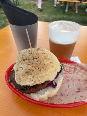 Vegan burger  at Spazio Giovani Edoné in Bergamo