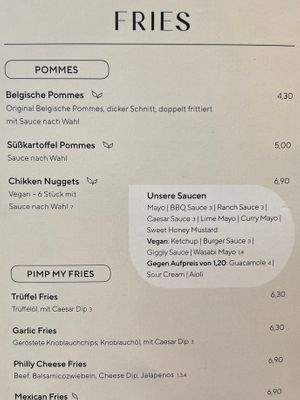 fries, nuggets and sauces  at Food Lounge Bergedorf in Hamburg