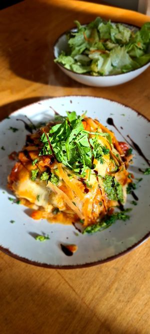 vegan Lasagne at Beb & Bene in Freiburg