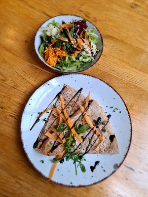 Galette with vegan Cheese at Beb & Bene in Freiburg