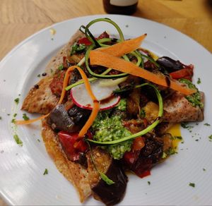 Galette with ratatouille at Beb & Bene in Freiburg