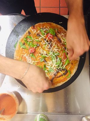 Galette Pizza at Beb & Bene in Freiburg