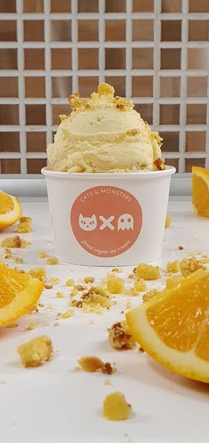 Orange Cake at Cats & Monsters  in Athens