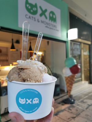 I ♥ 😺 ➕👾 ➕ 🍦 at Cats & Monsters  in Athens