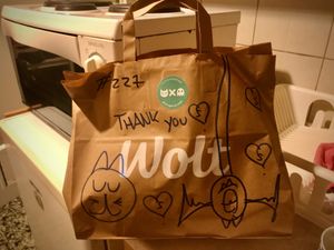 A lovely delivery bag at Cats & Monsters  in Athens