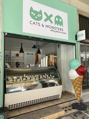 Cute little store at Cats & Monsters  in Athens