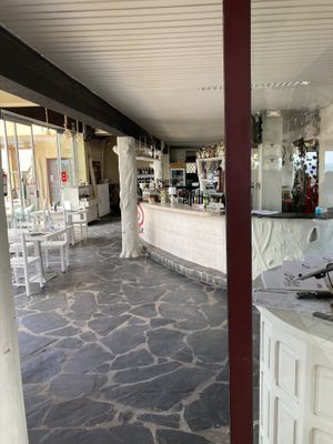 Inside  at B-Side Cafe in Fuerteventura