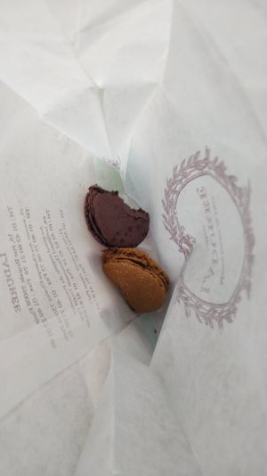 Already tasted before taking the picture, they were really good! at Ladurée - Quai des Bergues in Geneva