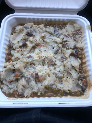 Mushrooms shepherds pie ! Wow mom  at The Downtowner in Stockton