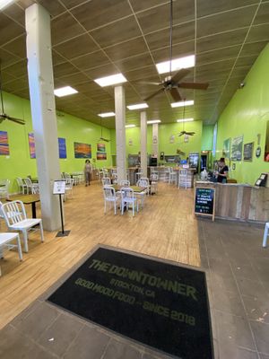 Large open space wit my huge photos of beautiful places   at The Downtowner in Stockton