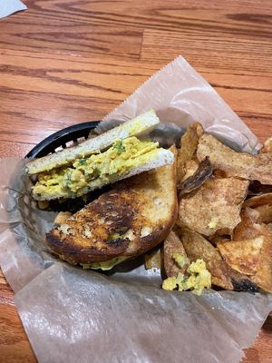 Chickpea Salad Sandwich  at Escape Velocity Brewing in Lafayette