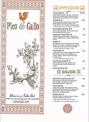 Page 1  at Pico de Gallo in Stuyvesant