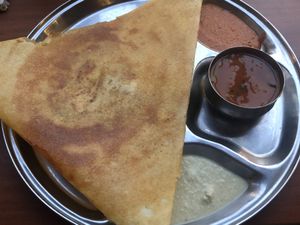 Masala dosai at Raj Restaurant - Biopolis in Central Singapore