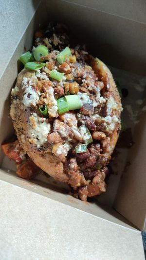 Lovely hearty meal for a cold day at Not Today Seitan in Oswestry