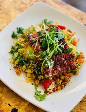 Beautifully presented at Not Today Seitan in Oswestry