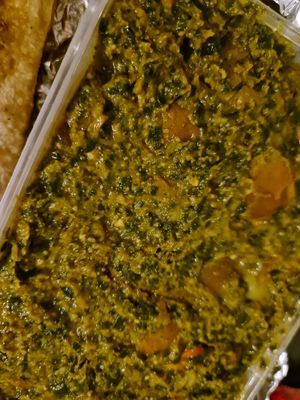 Saag aloo at Masala Shanti The Indian Experience in Tamborine Mountain